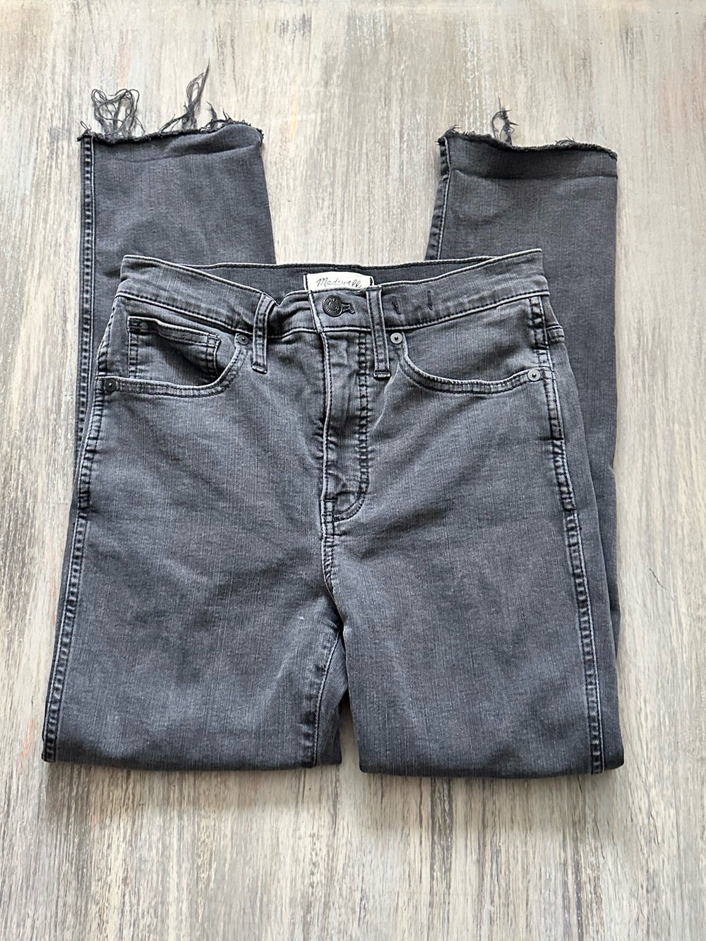 Madewell Women’s Skinny Jeans with Raw Hem